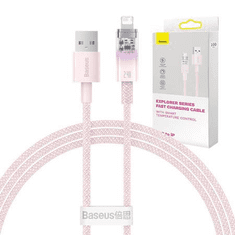 BASEUS USB-A-Lightning töltőkábel 1m rózsaszín (CATS010004) (CATS010004)
