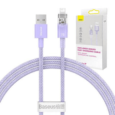 BASEUS USB-A-Lightning töltőkábel 1m lila (CATS010005) (CATS010005)