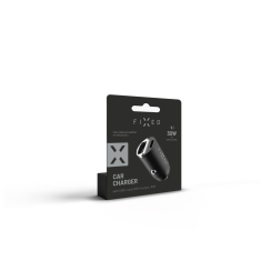 FIXED USB-A, USB-C autós töltő 30W fekete (FIXCC30M-CU-BK) (FIXCC30M-CU-BK)