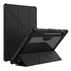 Nillkin Bumper Leather tok Samsung Galaxy Tab S9 FE Plus, fekete