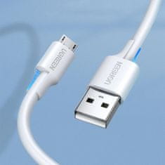 Ugreen US289 kábel USB / Micro USB 0.5m, fehér
