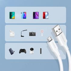 Ugreen US289 kábel USB / Micro USB 0.5m, fehér