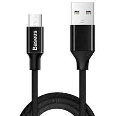 BASEUS Yiven USB - Micro USB kábel 2A, 1.5m, fekete (CAMYW-B01) (CAMYW-B01)