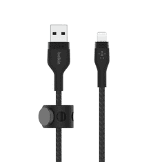 Belkin BOOST CHARGE PRO Flex USB-A - Lightning kábel 1m fekete (CAA010bt1MBK) (CAA010bt1MBK)