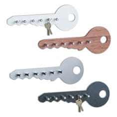 Zeller Kulcstartó fali motívumú kulcs, szürke 35x4x12cm