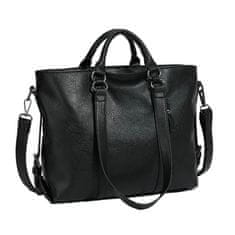Dollcini Dollcini, női munkás crossbody táska, kézitáska, PU bőrtáska, alkalmi táska, női/utazási/munka/napi, fekete, 35 x 28 x 14 cm
