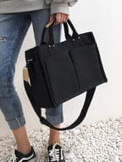 Dollcini Dollcini női dolgozó táska kézitáska, vászon kézitáska, több zsebes alkalmi munkatáska, alkalmi táska, utazási/munka/napi, Fekete Croco, 35 x 25 x 14 cm, fekete