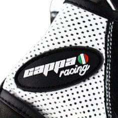 Cappa Racing Kesztyű moto BRAZILIA bőr rövid fekete/fehér 2XL
