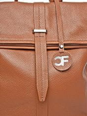 Carla Ferreri Női bőr hátizsák CF1884 Cognac