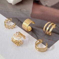 Dollcini Dollcini, 33 db fülbevaló és gyűrű, ötvözet fülbevaló, gyűrű, arany, arany