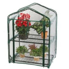 botle Mini üvegház kerti polc 2 polc 95x69x49 cm