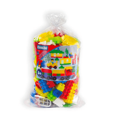 Mochtoys Combi Blocks: 100 darab műanyag építőkocka zsákban (109902/0102) (0102)