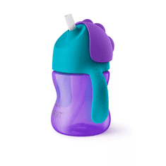 PHILIPS SCF796/02 Avent Bendy szívószálas itató pohár lila-zöld (SCF796/02)