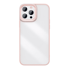 BASEUS Crystal iPhone 13 Pro átlátszó tok, rózsaszín, (ARJT001004) (ARJT001004)