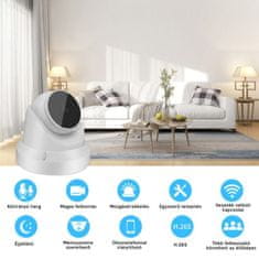 Bolt Mindenkinek Wifi Smart kamera/ telefonról vezérelhető, éjjellátó PTZ Biztonsági Kamera mozgásérzékelővel