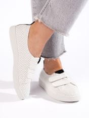 Amiatex Női tornacipő 107846 + Nőin zokni Gatta Calzino Strech, fehér, 38