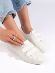 Amiatex Női tornacipő 107848 + Nőin zokni Gatta Calzino Strech, fehér, 40
