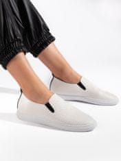 Amiatex Női tornacipő 107863 + Nőin zokni Gatta Calzino Strech, fehér, 40