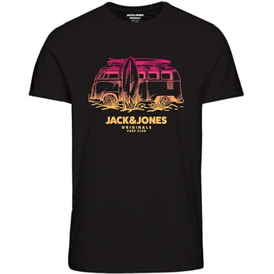 Jack&Jones Férfi póló JORARUBA Standard Fit 12258057 Black