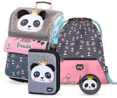 BAAGL 4 SET Panda: iskolatáska, pénztárca, tolltartó, táska, szatyor