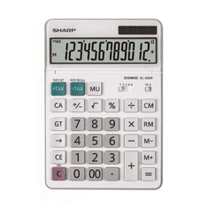 Sharp EL-340W Asztali számológép fehér (SH-EL340W) (SH-EL340W)