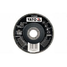 YATO Korund lapátos korong 125 x 22,2 mm domború csiszolókorong P100