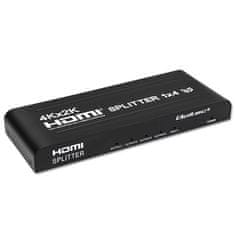 Qoltec Aktív osztó 4 x HDMI 4K x 2K | 3,4 Gbps | Nagy stabilitás