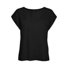 Vero Moda Női póló VMKAYA Loose Fit 10306990 Black (Méret M)