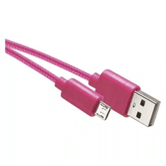 EMOS SM7006P USB-A 2.0 - microUSB-B 2.0 töltő- és adatkábel 1m rózsaszín (SM7006P)