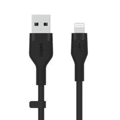 Belkin BOOST CHARGE Flex USB-A - Lightning kábel 3m fekete (CAA008bt3MBK) (CAA008bt3MBK)