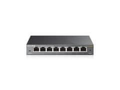 TP-Link TL-SG108E - 8 portos Gigabit asztali Easy Smart Switch, 8x10/100/1000Mbps RJ45 portok, 8x10/100/1000Mbps RJ45 portok