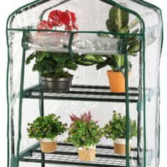 botle Mini üvegház erkélyes kerti állvány 4 polccal 155x69x49 cm