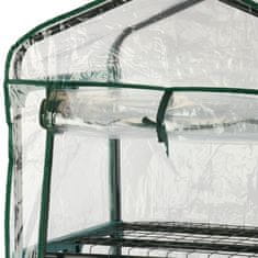 botle Mini üvegház erkélyes kerti állvány 4 polccal 155x69x49 cm