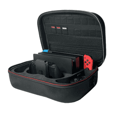 Qware Storage Case Deluxe, Nintendo Switch/Lite/OLED, Fekete, Konzol táska