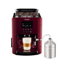 KRUPS Krups EA816570 Essential piros automata eszpresszó kávéfőző tejtartóval