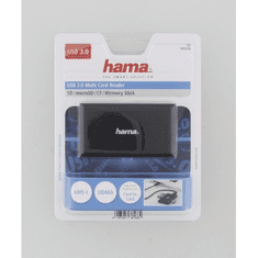 Hama multi kártyaolvasó, SD/mSD/CF/MS kártyákhoz, fekete