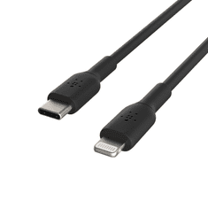 Belkin BOOST CHARGE USB-C - Lightning kábel 1m fekete (CAA003bt1MBK) (CAA003bt1MBK)
