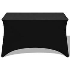 Vidaxl Sztreccs asztal védőhuzat 2 db 243x76x74 cm fekete 132038