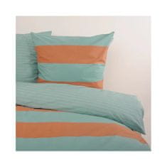 Herding TOM TAILOR posteľná bielizeň Bold Stripes 70x90cm / 140x200cm Warm Coral & Fresh Sage