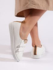 Amiatex Női tornacipő 107844 + Nőin zokni Gatta Calzino Strech, fehér, 38
