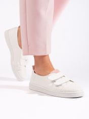 Amiatex Női tornacipő 107845 + Nőin zokni Gatta Calzino Strech, fehér, 38
