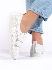 Amiatex Női tornacipő 107848 + Nőin zokni Gatta Calzino Strech, fehér, 39
