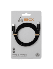 S-box  TYPE-C-1-B , USB-TYPE-C (apa) - USB TYPE-C (apa), 1m, fekete - 60W