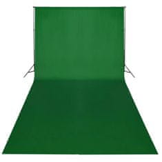 Vidaxl zöld pamut háttér blueboxhoz 600 x 300 cm 190008