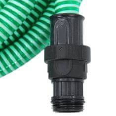 Vidaxl zöld PVC szívótömlő PVC csatlakozókkal 1" 4 m 151070