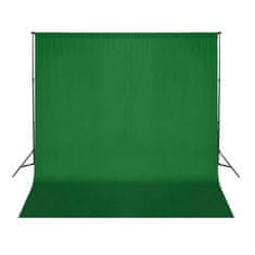 Vidaxl zöld pamut háttér blueboxhoz 300 x 300 cm 190002