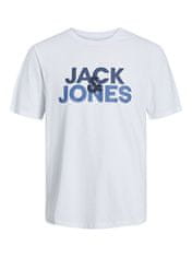 Jack&Jones Férfi pizsama JACULA Standard Fit 12255000 White/Shorts Bia (Méret S)