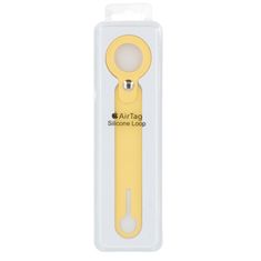 BB-Shop Szilikon medál pánt tok kulcskarika Apple AirTag lokátorhoz sárga színű