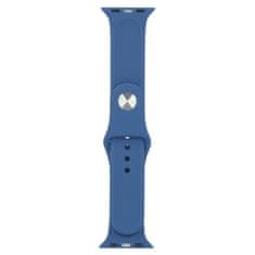 BB-Shop Szilikon szíj Apple Watch kék 1 2 3 4 5 6 7 7 8 9 SE 38, 40, 41mm-es órához