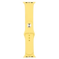 BB-Shop Szilikon szíj Apple Watch sárga 1 2 3 4 5 6 7 7 8 9 SE 42, 44, 45, 49mm-es órához